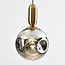 1-lichts hanglamp Lewis met golvend glas