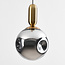 Lampe suspendue à 1 lumière Lewis avec verre ondulé