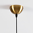 Lampe suspendue à 1 lumière Lewis avec verre ondulé