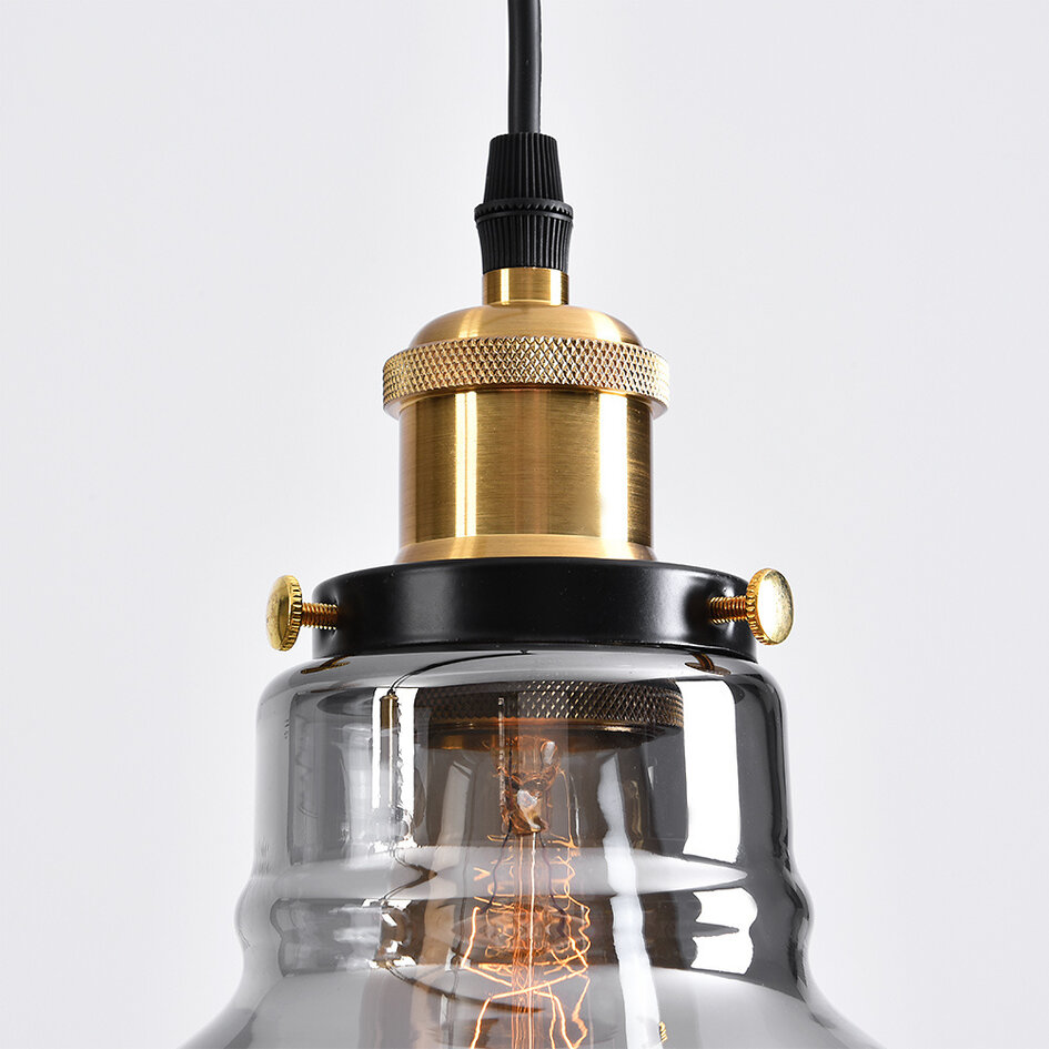 Hanglamp 4-lichts met smoke glas - Kendall