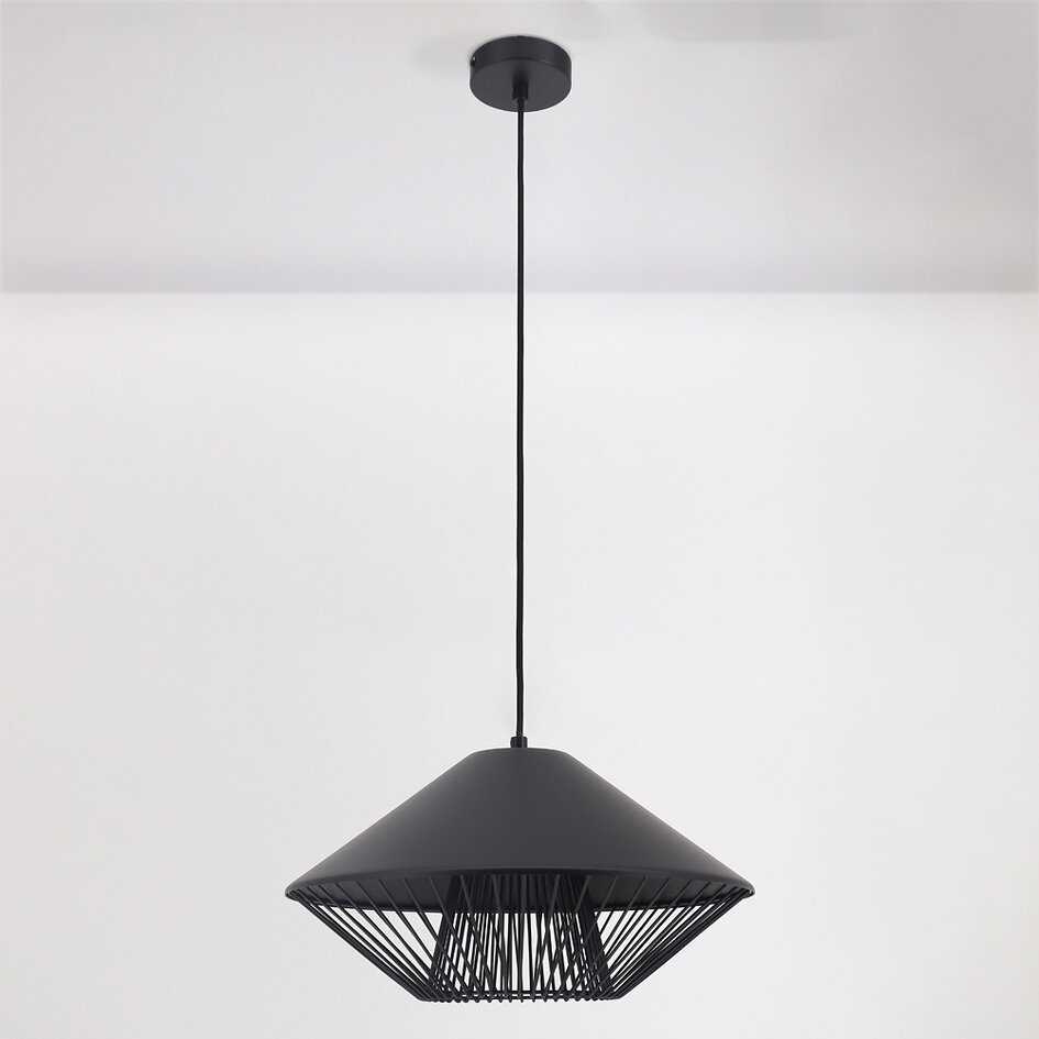 Moderne hanglamp Aiva - zwart