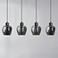 Lampe suspendue à 4 lumières avec verre fumé - Sanford