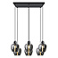 Suspension Arvada 6 lumières - verre fumé