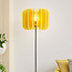 Vloerlamp Lenthe - geel PET-vilt