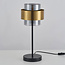 Lampe à poser Lor en verre fumé - bronze