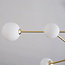 Plafonnier design en verre blanc laiteux, 6 lumières - Sest