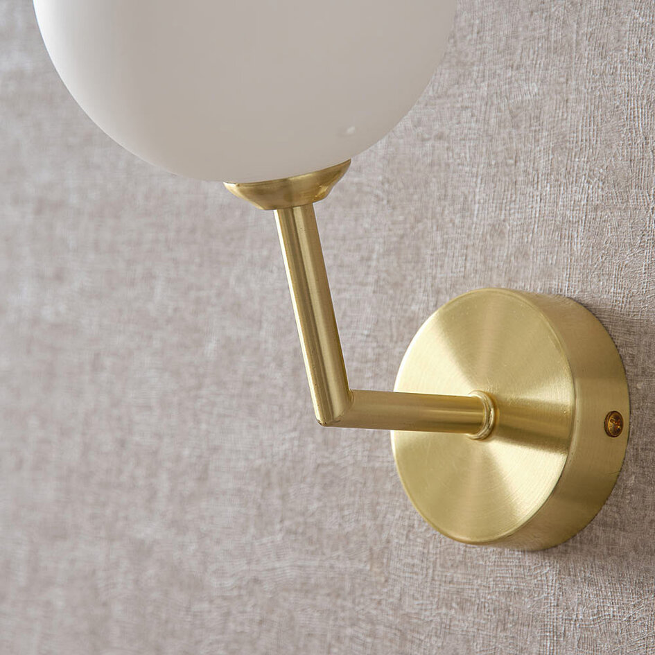 Wandlamp goud - Runda