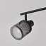 Moderne plafondlamp met melkwit glas en honingraat design - Buche