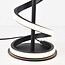 Lampe de table noire moderne en spirale Caz