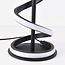 Lampe de table noire moderne en spirale Caz
