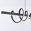Suspension design Merle à intensité variable - gris foncé avec LED intégrée