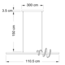 3-staps dimbare design hanglamp Merle - donkergrijs