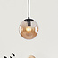 Hanglamp met amber glas, 1-lichts - Maja