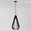 Lampe suspendue à 1 lumière Gabbia - noir