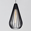 Lampe suspendue à 1 lumière Gabbia - noir