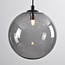 Lampe suspendue design Luminor 3-light avec différentes boules de verre
