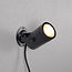 Applique d'extérieur inclinable noire