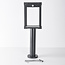 Solar staande buitenlamp Janita met sensor - zwart met geïntegreerde LED