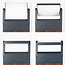 Lampe d'extérieur sur pied avec spot inclinable Jidde - aspect bois