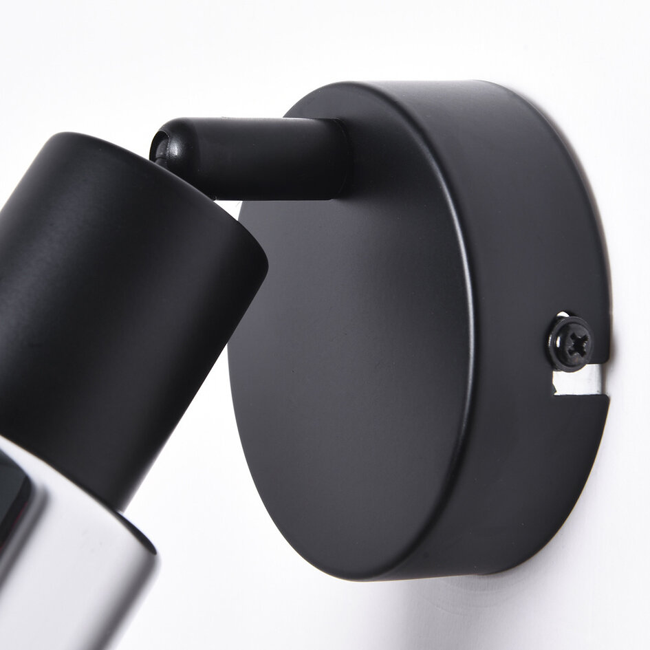 Wandspot Atica met smoke glas - draaibaar