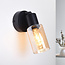 Wandspot Atica met amber glas - draaibaar
