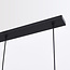 Lampe suspendue Vere avec verre ambré, 3 lumières