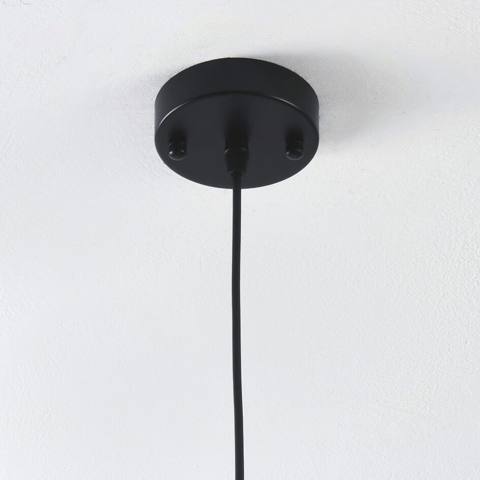 1-lichts hanglamp Trinidad met smoke glas - variant 2