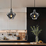 1-lichts hanglamp Trinidad met smoke glas - variant 3