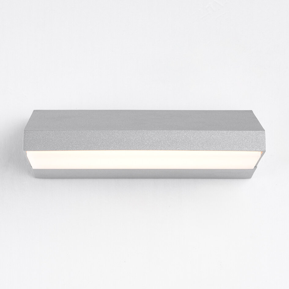 Draaibare buitenwandlamp Argento - zilver met geïntegreerde LED