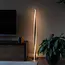 Gedraaide staande lamp Locke in zwart