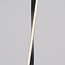 Gedraaide staande lamp Locke in zwart