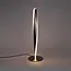 Lampe de table design torsadée Rizar en nickel satiné