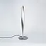 Lampe de table design torsadée Rizar en nickel satiné