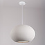 Lampe suspendue moderne Wabi Sabi avec effet pierre Sora Ø47 cm - blanc