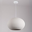 Lampe suspendue moderne Wabi Sabi avec effet pierre Sora Ø47 cm - blanc