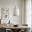 Lampe suspendue minimaliste Wabi Sabi Hikari avec effet pierre Ø31 cm - blanc
