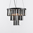 Lampe suspendue de luxe noire - Crystal