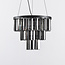 Lampe suspendue de luxe noire - Crystal
