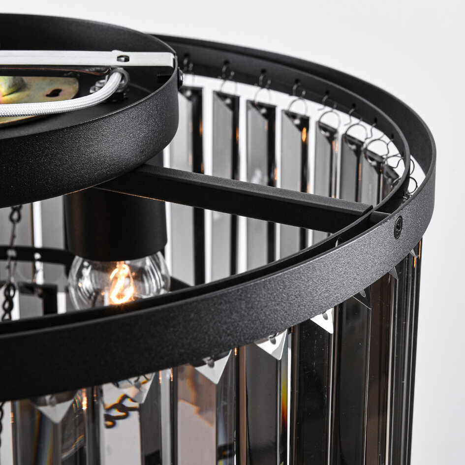 Luxe zwarte plafondlamp - Royce