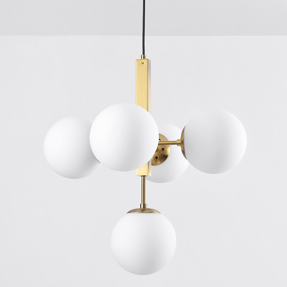 Moderne hanglamp Kenji, 5-lichts