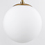 Moderne hanglamp Kenji 5-lichts met glazen bollen - goud
