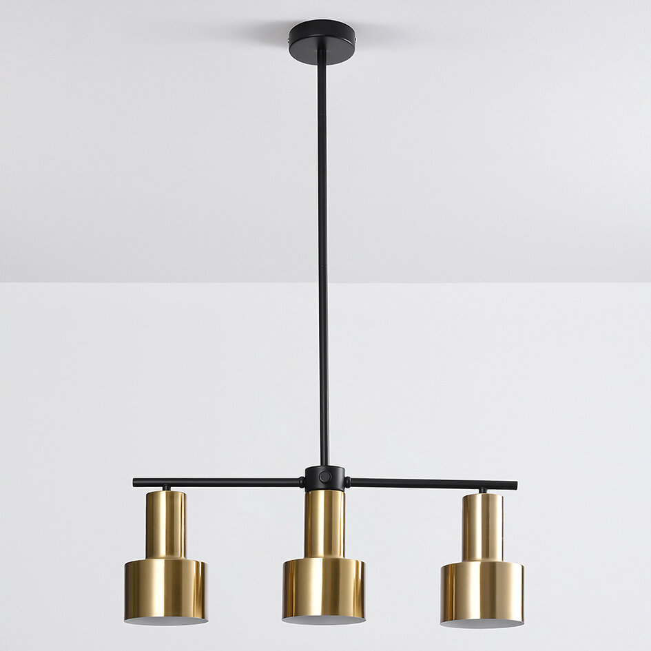 Lampe suspendue moderne or 3-lumières - Rome