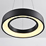 Moderne hanglamp Roundy in matzwart metaal