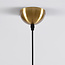 Design hanglamp Venice - amber glas met goud