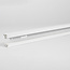 Koppelbare 1-fase rail van 75 cm zonder aansluitblok, met eindkap, wit
