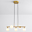 Lampe suspendue design Donny avec boules en verre de lait