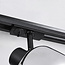 Modern 1-fase railsysteem van 3 meter met Melle smoke spots - plafondlamp - Copy