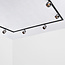 Modern 1-fase railsysteem van 1,5 meter met Melle smoke spots - plafondlamp - Copy