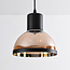 Lampe suspendue classique avec verre noir et ambré - Paris