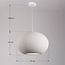 Lampe suspendue moderne Wabi Sabi avec effet pierre Sora Ø47 cm - blanc